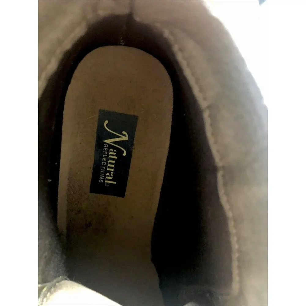 Natural Reflections ￼Wedge Shoe Women’s Brown Lace Boot Size 8 1/2